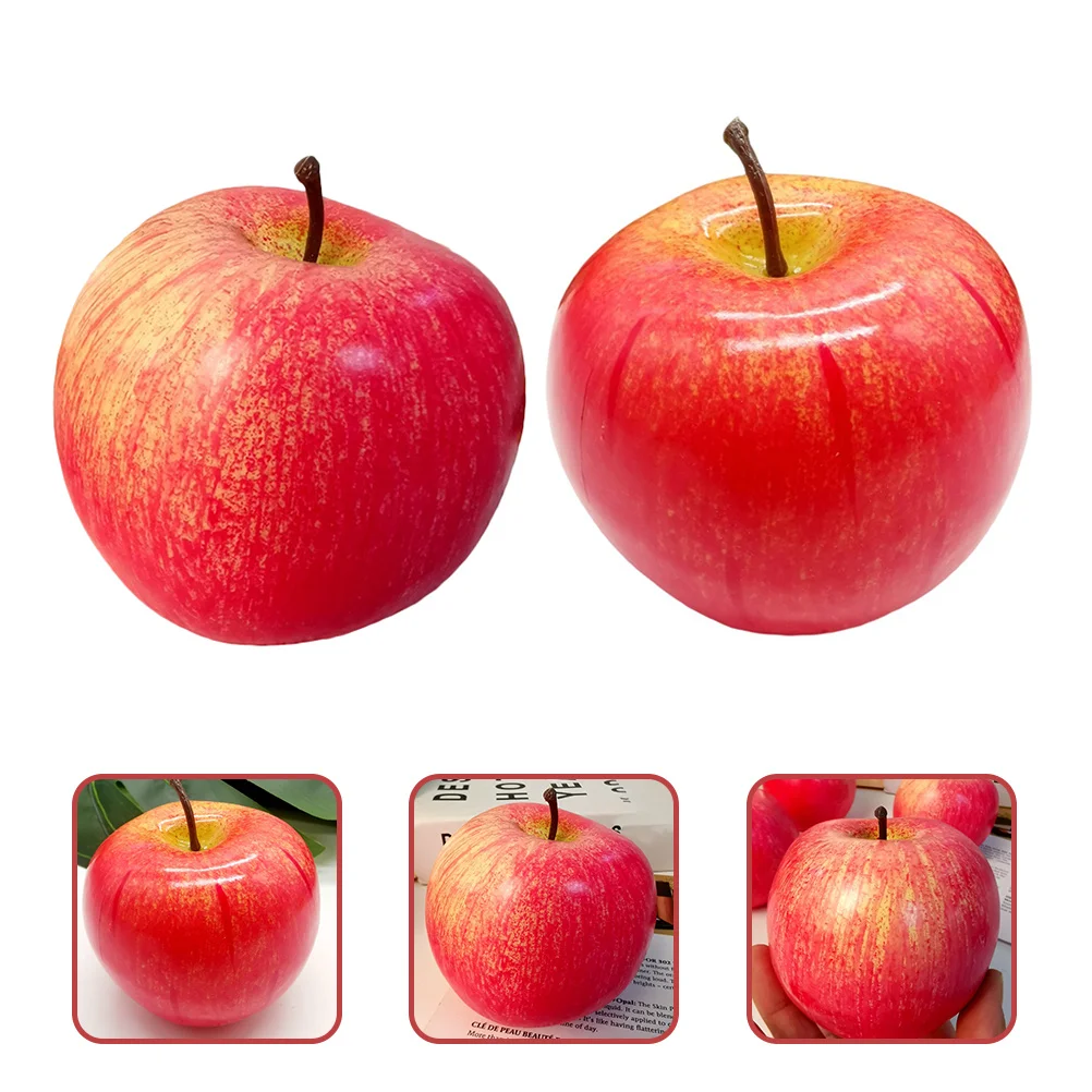 

2Pcs Fake Foam Simulation Models Realistic Home Decorations Photo Props Artificial Fake Foams Fruits