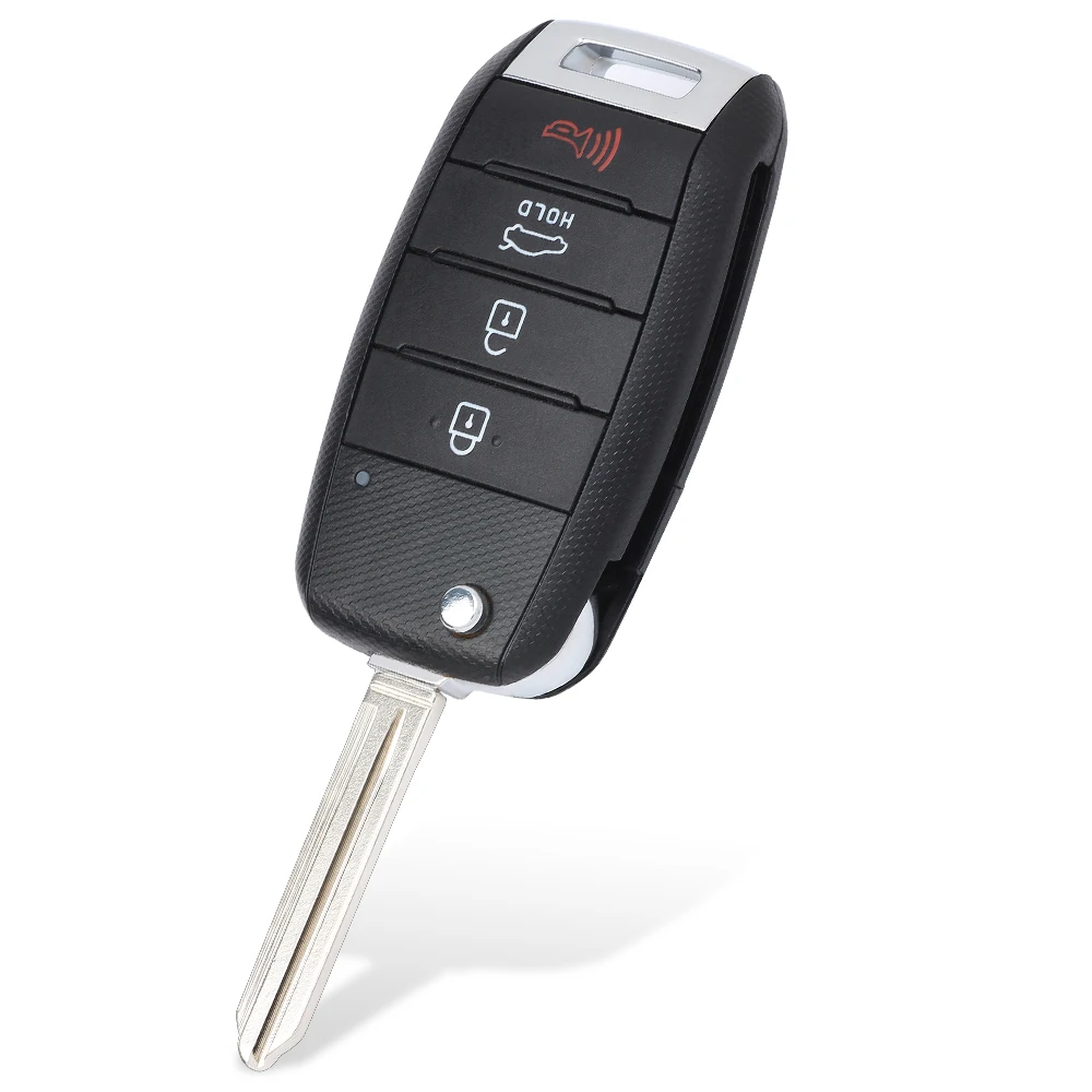 KEYECU Flip Remote Key Shell Case Fob 3B/4B for Kia Sorento Carens K3 K5 Cerato Forte Rio Optima