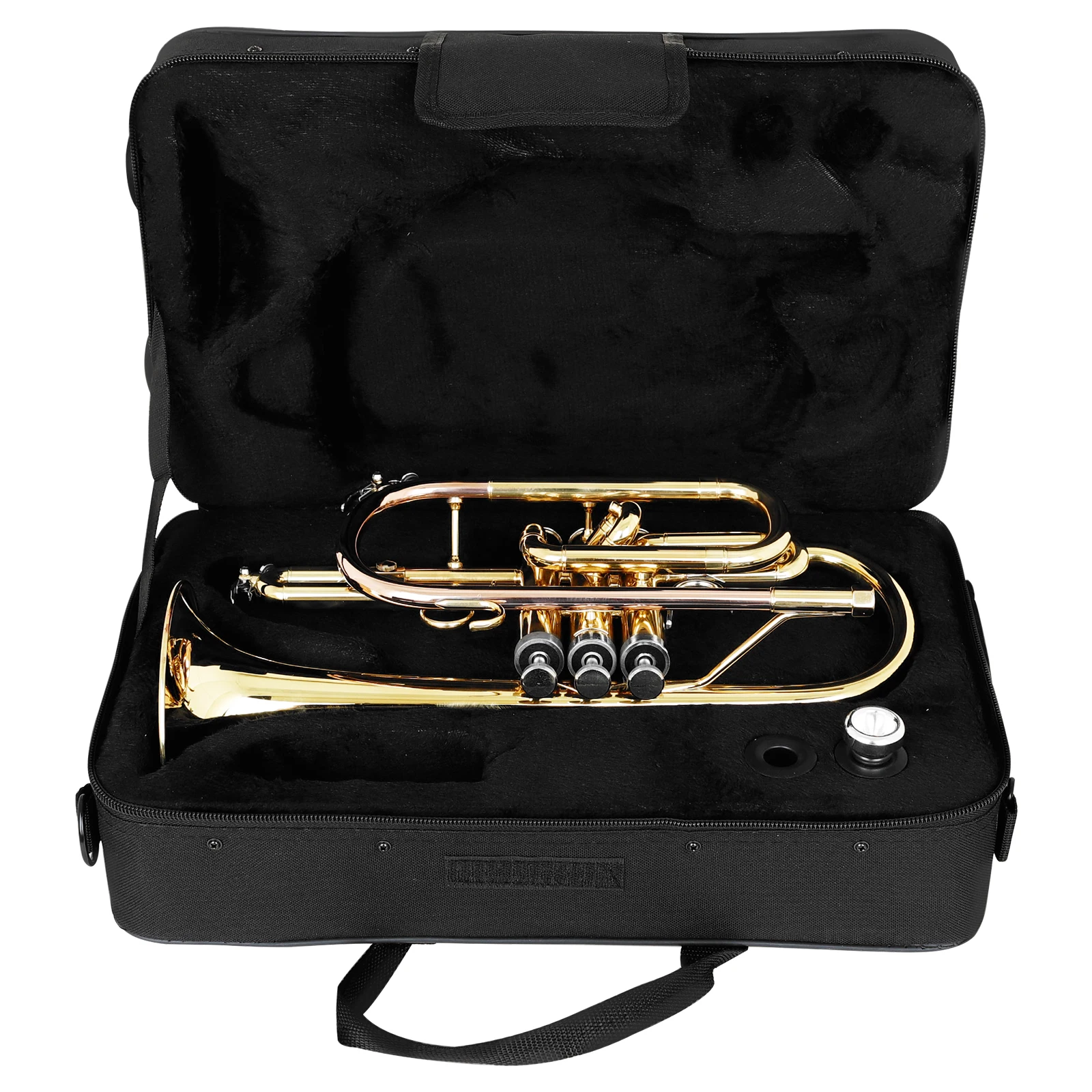 SLADE LDS830 Bb Cornet corno Cornet placcato oro tromba professionale in ottone per strumenti con accessori per la pulizia della custodia