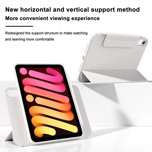 Imagen 2 del producto RBP para iPad Pro 11 funda magnética de 13 pulgadas, para iPad Air 11 Air4/5 10,9 Mini6 10,2 9a 8a 7a generación girar 360 ° Funda trasera desmontable