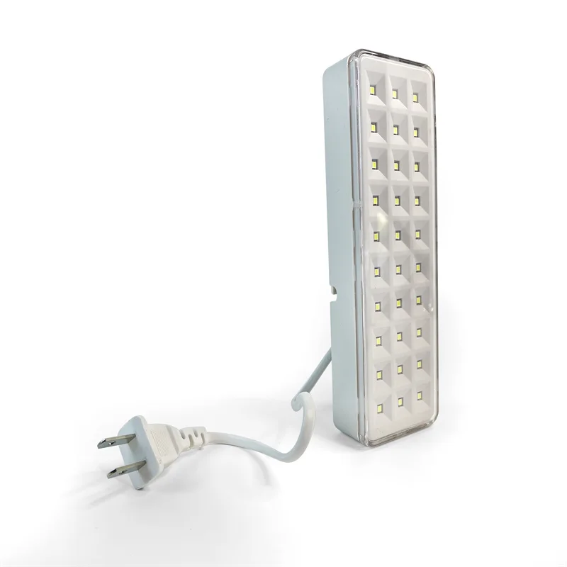 Luz de emergencia portátil regulable para el hogar, lámpara de Camping, linternas de Camping, montado en la pared, pérdida de energía, uso de corte, 2 modos, 30LED