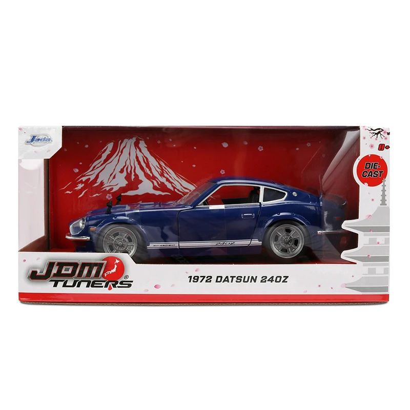 Jada JDM 1/24 Scale 1972 DATSUN 240Z Blue Alloy Car Model Classics