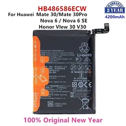 100% Orginal HB486586ECW 4200mAh Battery For Huawei Mate 30/Mate 30 Pro Nova 6/Nova 6 SE Honor VIew 30 V30 Replacement Batteries