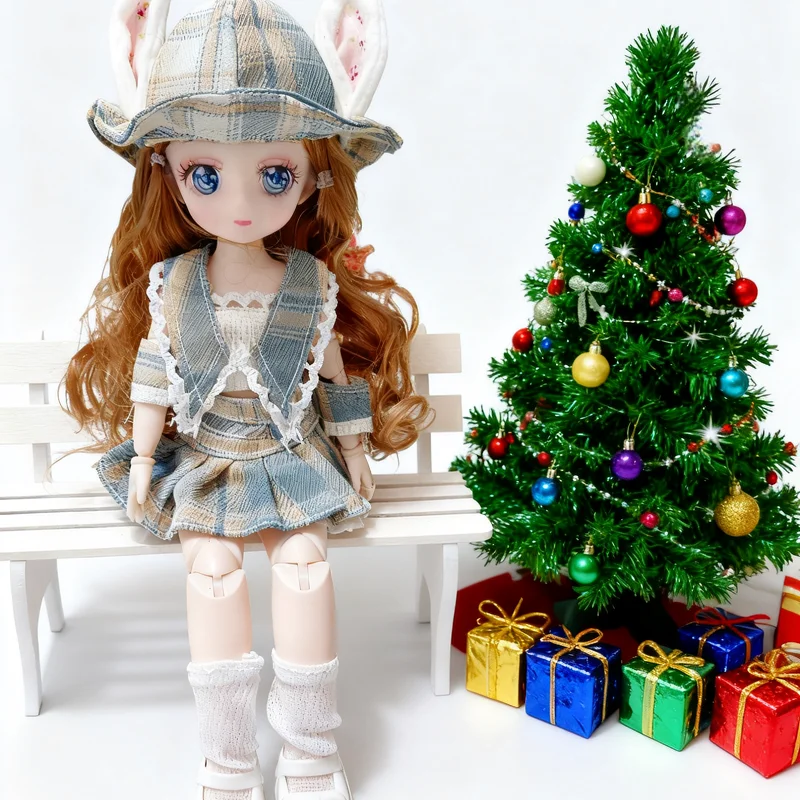 

1/6 изысканная кукла BJD 30 см, модные наряды с реалистичным макияжем, подарок для девочки, рождественский подарок