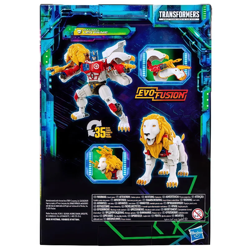 متوفر في المخزون هاسبرو محولات الألعاب الكلاسيكية الأسد الأبيض أوبتيموس برايم محول روبوت عمل نموذج لجسم جمع الهوايات اللعب