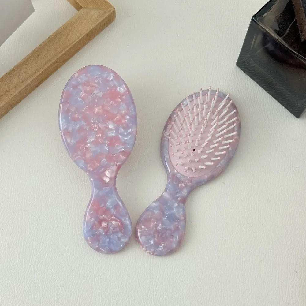 

Rhinestones Acetate Air Cushion Comb Fluffy Hair Hand-Held Airbag Comb Scalp Massage Static-free Hair Styling Tool Daily Use