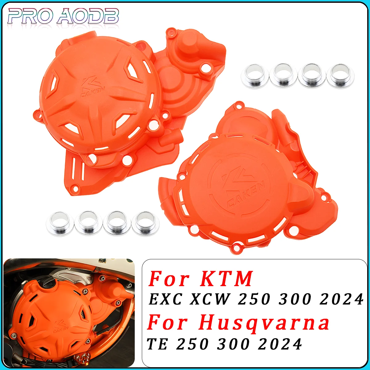 

2024 NEW Motorcycle Engine Ignition Clutch Cover Protector Guard For KTM EXC250 EXC300 XC-W250 XC-W300 For Husqvarna TE250 TE300