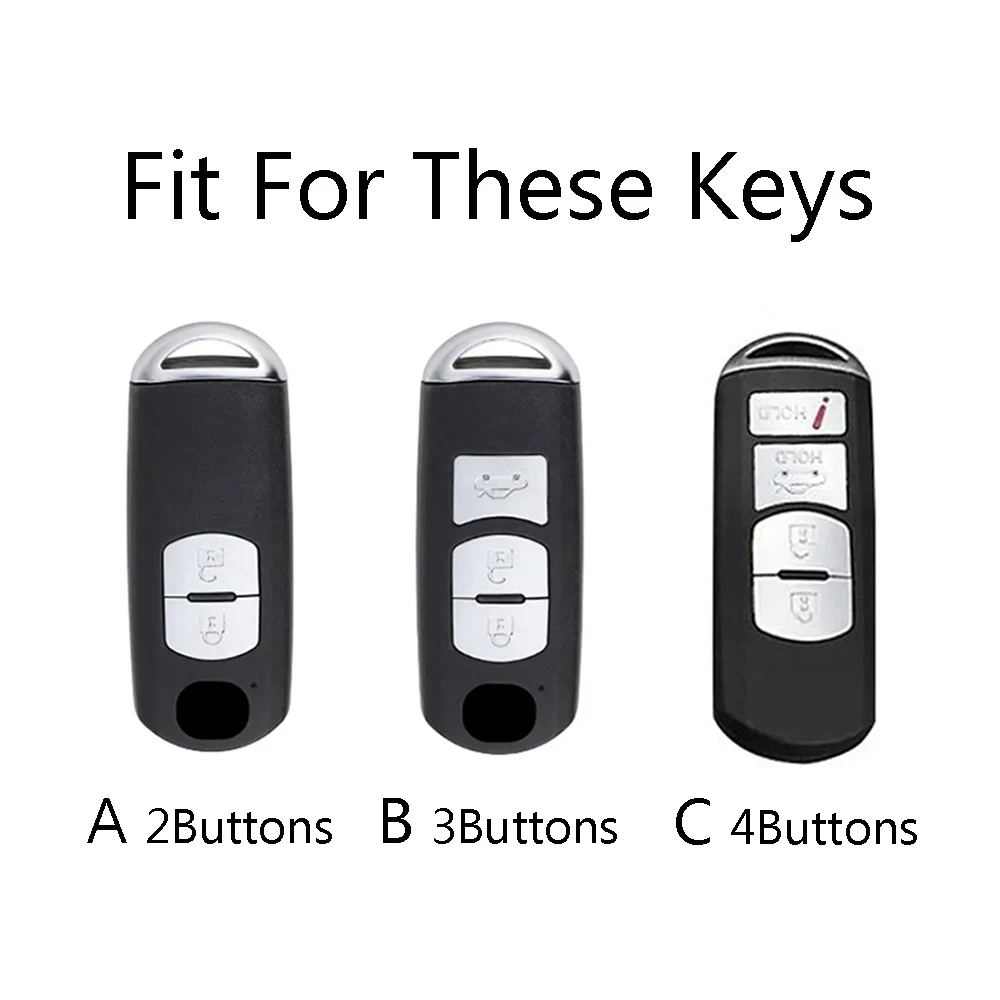Graffiti Car Key Case Cover Fob For Mazda 2 3 6 Atenza Axela Demio CX-5 CX5 CX-3 CX7 CX-9 2015 2016 2017 2018 2019 Accessories