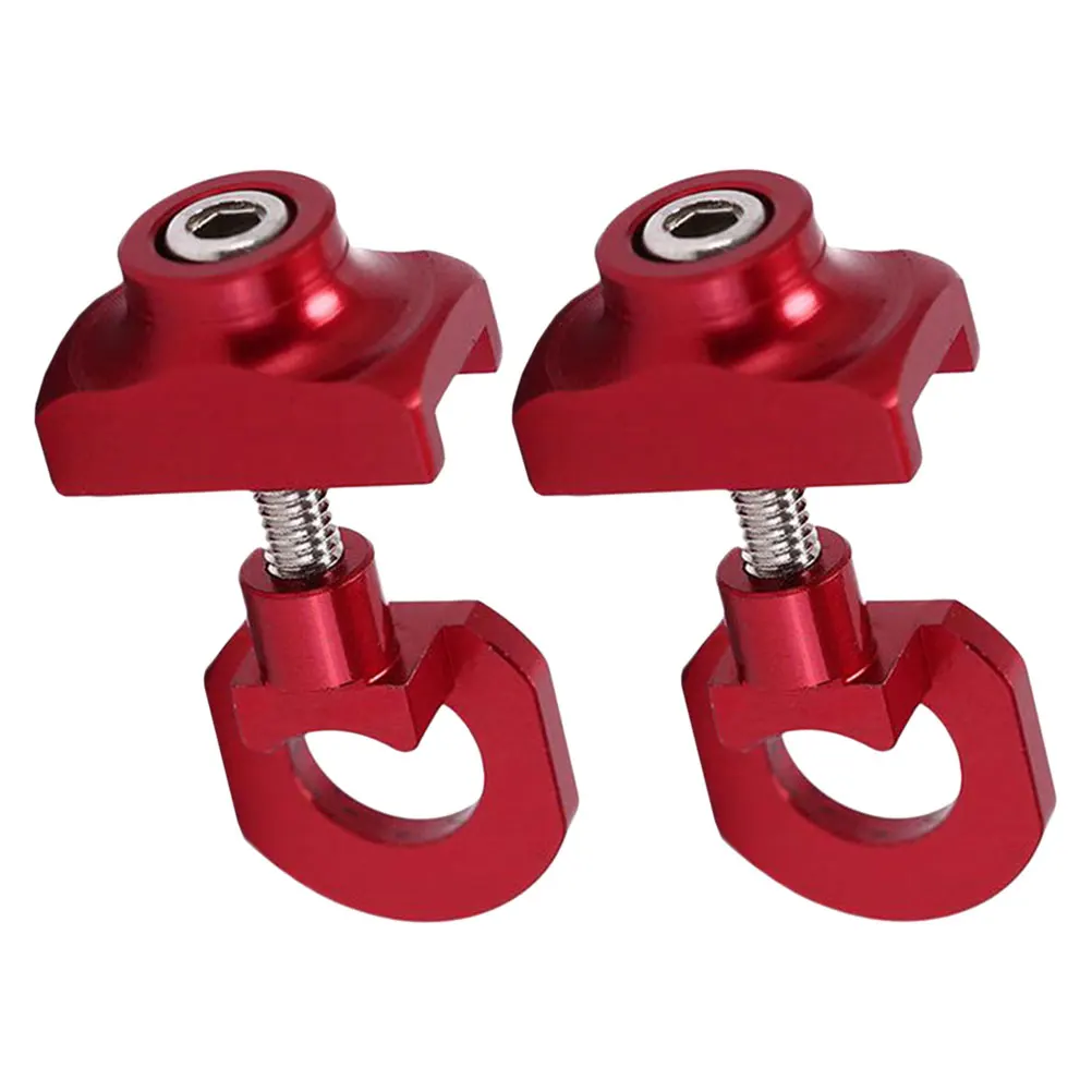 

2pcs Chain Adjuster Bicycle Tensioner Fastener Aluminum Accessories Regulator Cycling Tool Bike Gear