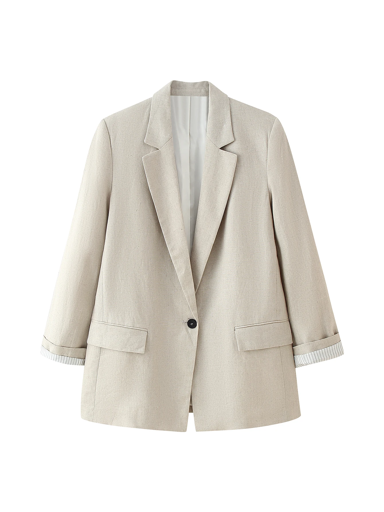 

2025 Printed Cuff Casual Blazer Elegant, Fashionable, New Style, Comfortable Office Wear, Leisure, Versatile, Vintage, Sexy Jack