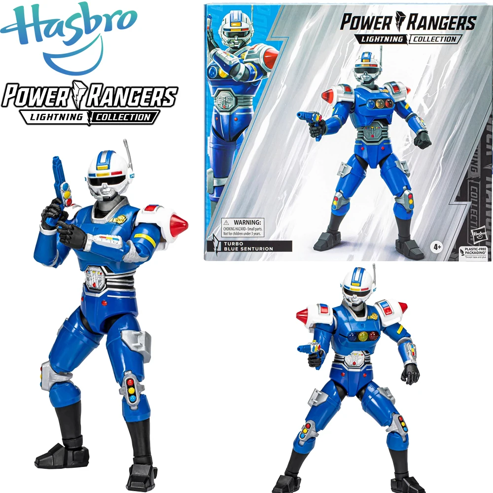 In Stock Original Hasbro Power Rangers Turbo Lightning Collection Turbo Blue Senturion Collectible Model Toys Action Figures