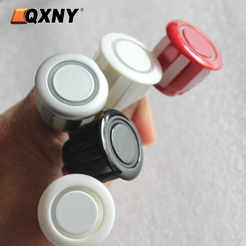 QXNY 22mm/0.86in Diameter Open Hole Car Parktronic Parking Sensor Vehicl Backup Radar Probe Ultrasonic Kit Black Blue Grey Red