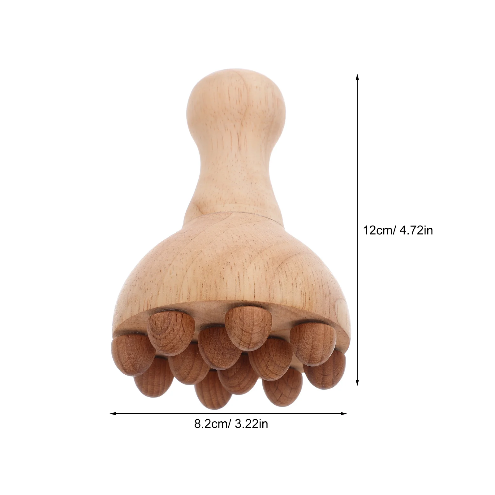 Natural Wood Massage Roller Manual Body Massager Ergonomic Handheld Muscle Relief Tool Meridian Pressure Therapeutic Roller