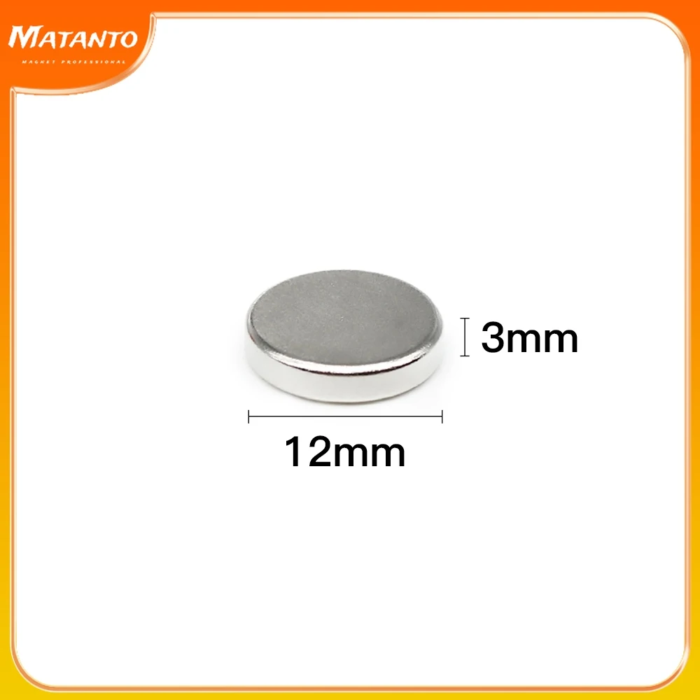 

10/20/30/50/100/150PCS 12x3 Round Search Magnet N35 Powerful Strong Magnetic Magnets 12x3mm Permanent Neodymium Magnet 12*3 mm