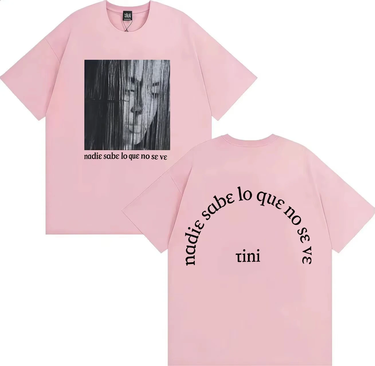 الصيف الساخن المغني TINI Futttura 2025 Harajuku الجرافيك مزدوجة الوجهين طباعة Y2K قصيرة الأكمام Tshrit الرجال موضة Tshrits المشجعين هدية