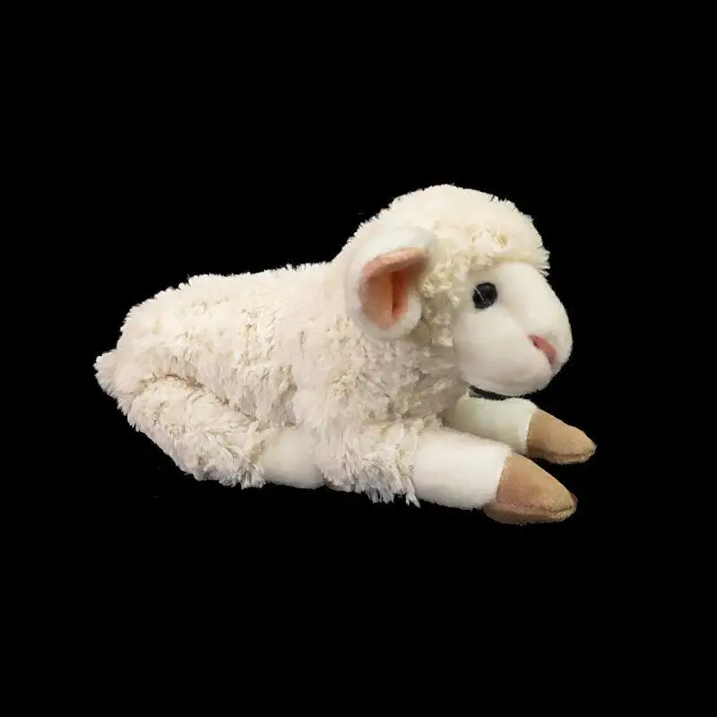

Cute Little Goat Figurine Little Sheep Plush Toy Super Soft Baby Doll Lifelike Animals Simulation Stuffed Doll Kawaii Toy Gifts