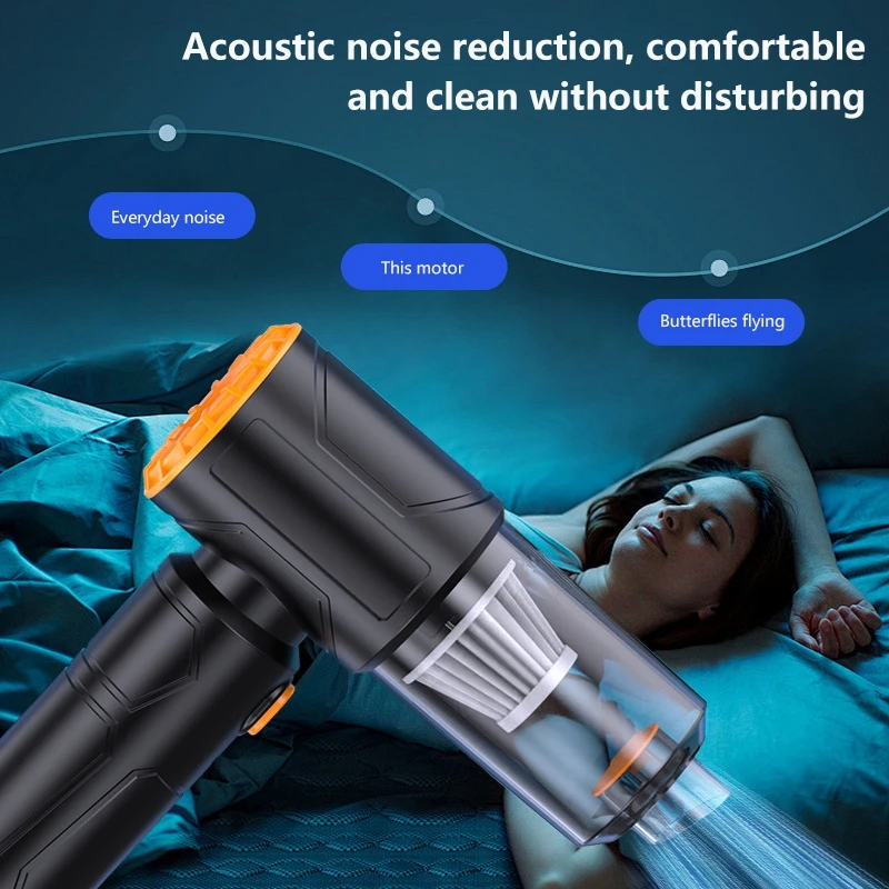Wireless Car Vacuum Cleaner Handheld Cordless Rechargeable  Suction Portable Dust Blower for Home Car Computer Keyboard Cleaning