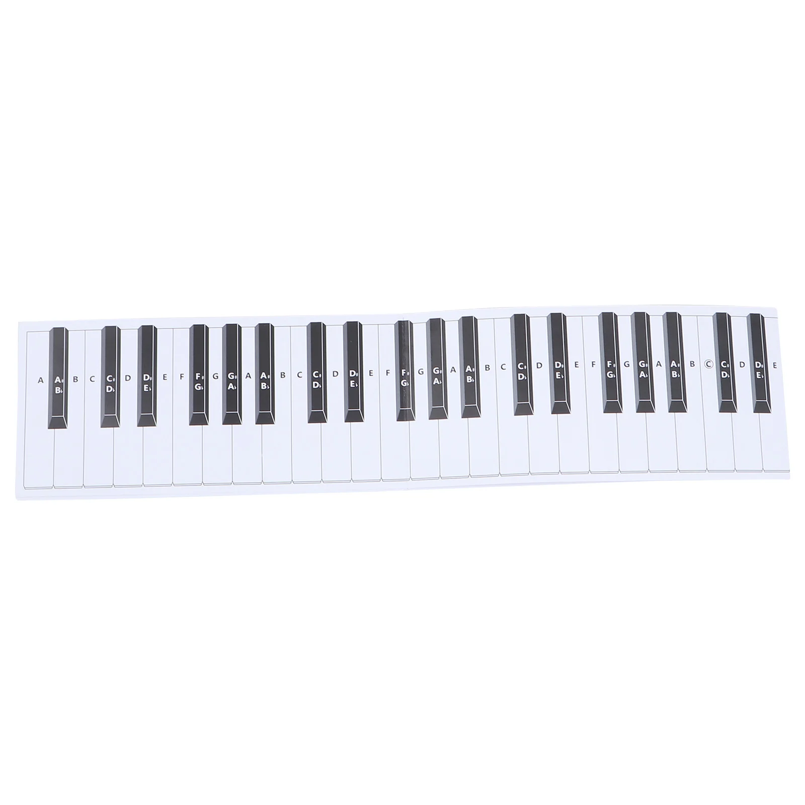 

Piano Keyboard Practice Paper For Beginners 88 Key Simulation Paper Chart Waterproof Dustproof Hand-Rollable Piano