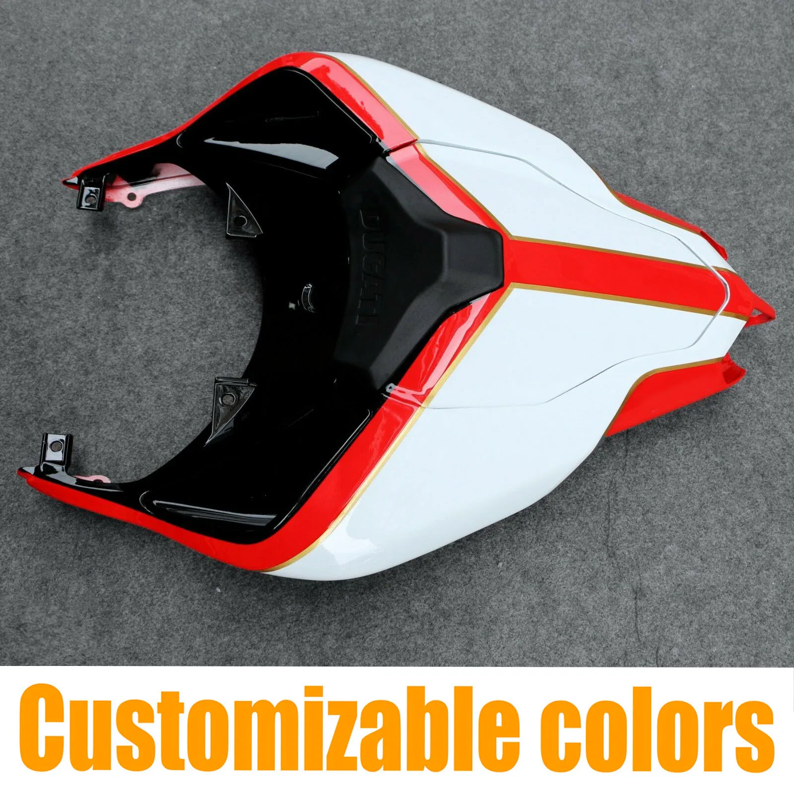 Motorcycle Accessories Fit for 2007 - 2012 Ducati 848 1098 1198 Rear Fairing Seat Cowl Tail Section Panel 2008 2009 2010 2011