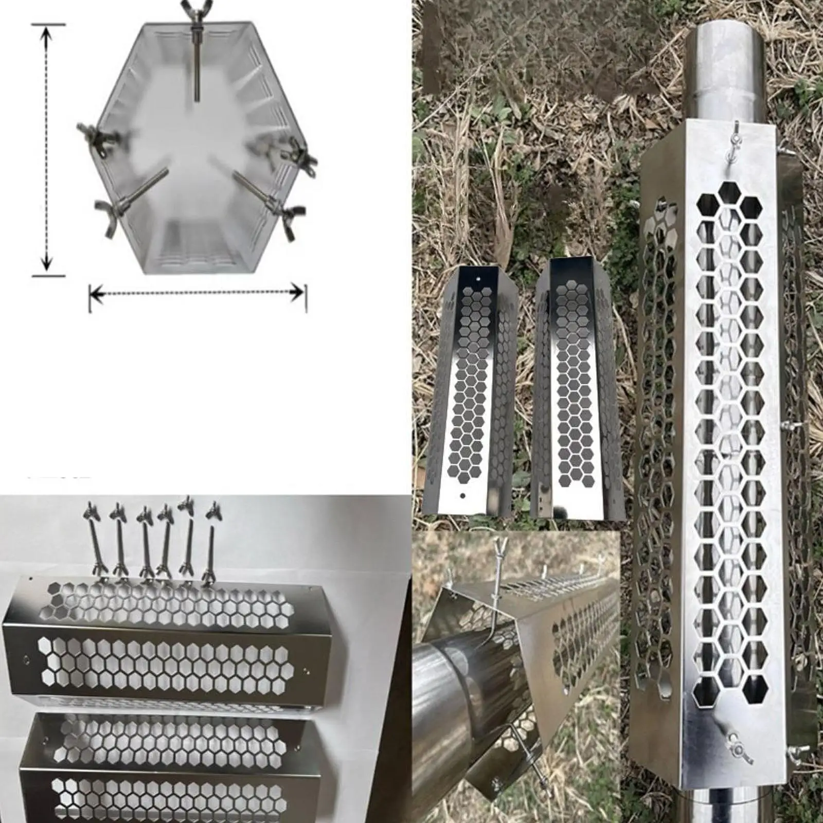 

Stove Chimney Pipe Cover Chimney Guard Mesh for Camping Winter Cooking