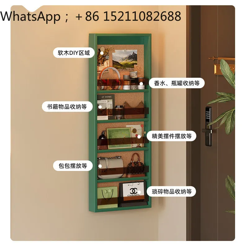 SCY push-pull home full-body mirror household hidden fitting mirror wall-mounted storage multi-functional rack