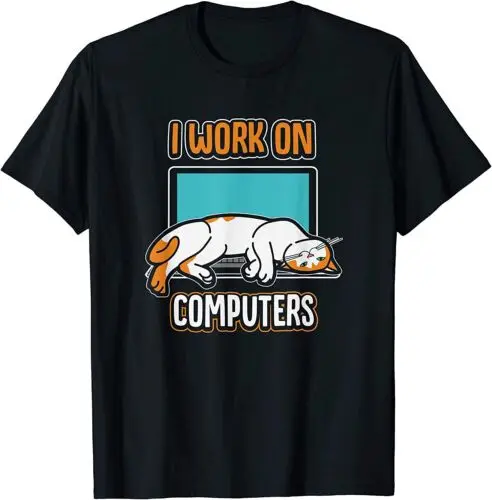 

Funny Cats and Computers Kitty For Pet Lovers T-Shirt