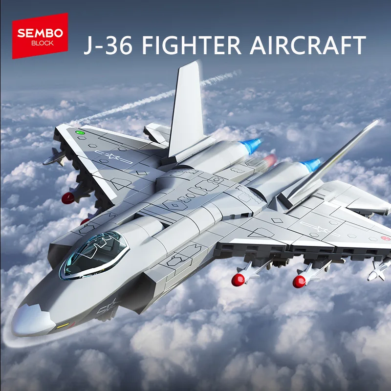 SEMBO BLOCK Militärflugzeuge Waffen Assemblage Bausteine MOC Kämpfer Modell Ziegel kit Spielzeug Kinder für Jungen Urlaub Geschenke