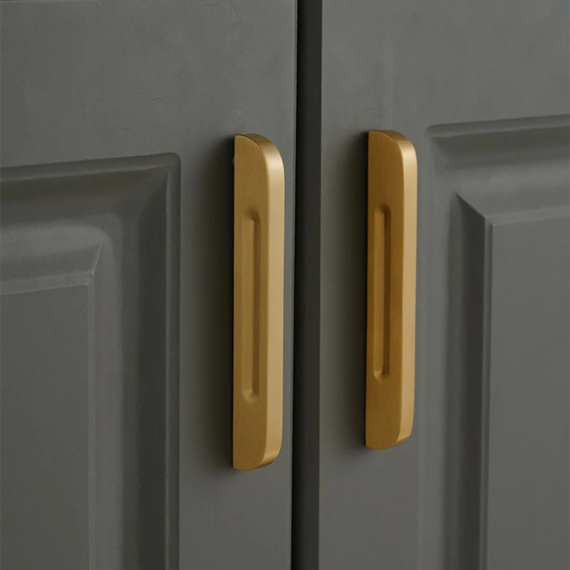 Brass Handles for Furniture Golden Knobs and Handles for Drawers Ultimate Simplicity Handles for Wardrobe and Cabinets