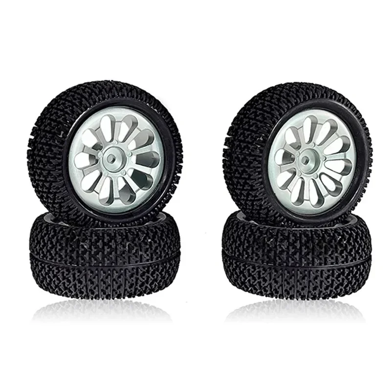 4 szt. Metalowe felgi z oponami 86 mm do Wltoys 144001 124019 A959 SCY 16101 MJX 14209 16207 JJRC Q130A Części zamienne do tuningu samochodów RC
