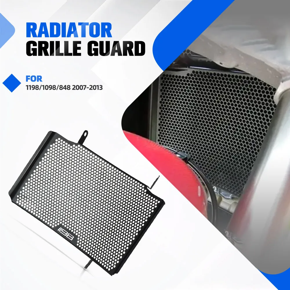 Motorcycle Accessories Upper Radiator Grille Guard Cover Protection For Ducati 1198/1098/848 2007-2008-2009-2010-2011-2012-2013
