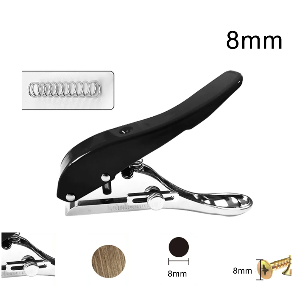 Pinza per fascette per bordi con profondità regolabile per progetti di lavorazione Risultati puliti Capacità di punzonatura profonda per la lavorazione della pelle