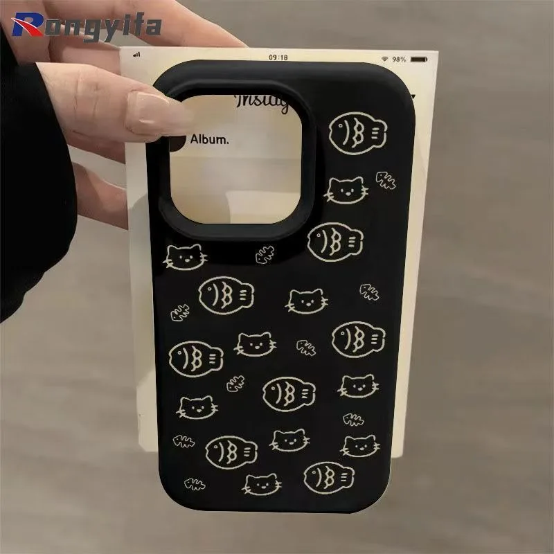 Cartoon Cat Phone Case For Infinix Hot 60 60i 50 50i 40 40i Pro Plus Smart 10 9 8 HD Pro Plus 7 Itel P40 Shockproof Back Cover - view 5