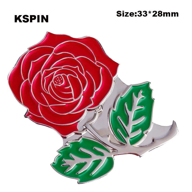 10pcs a lot Rose White Daisy Daffodil Forgive me Not Ireland Lily Lapel Pin Flag badge Brooch Pins Badges 10Pcs a Lot