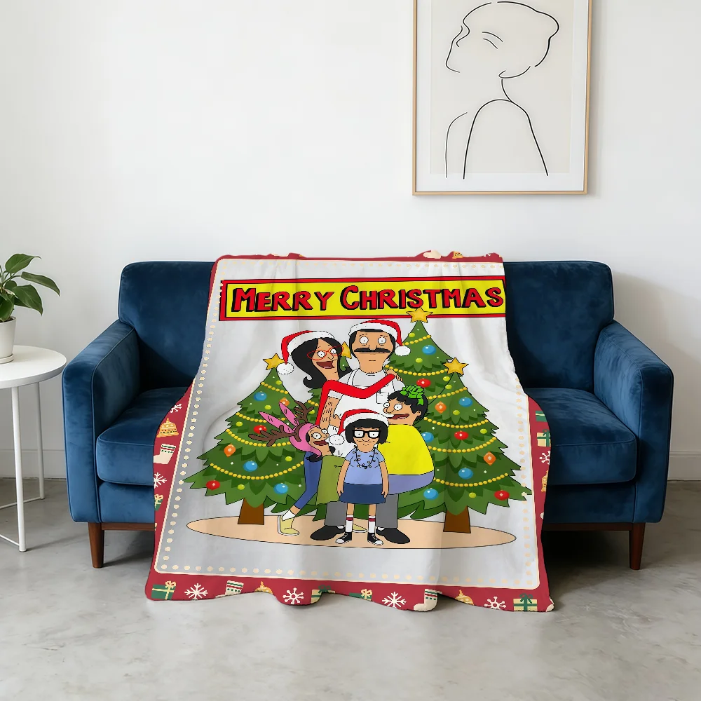 Animation Cartoon B-Bobs B-Burgers Blanket Flannel Warm Soft Throw Blanket For Room Sofa Childish Birthday Gifts