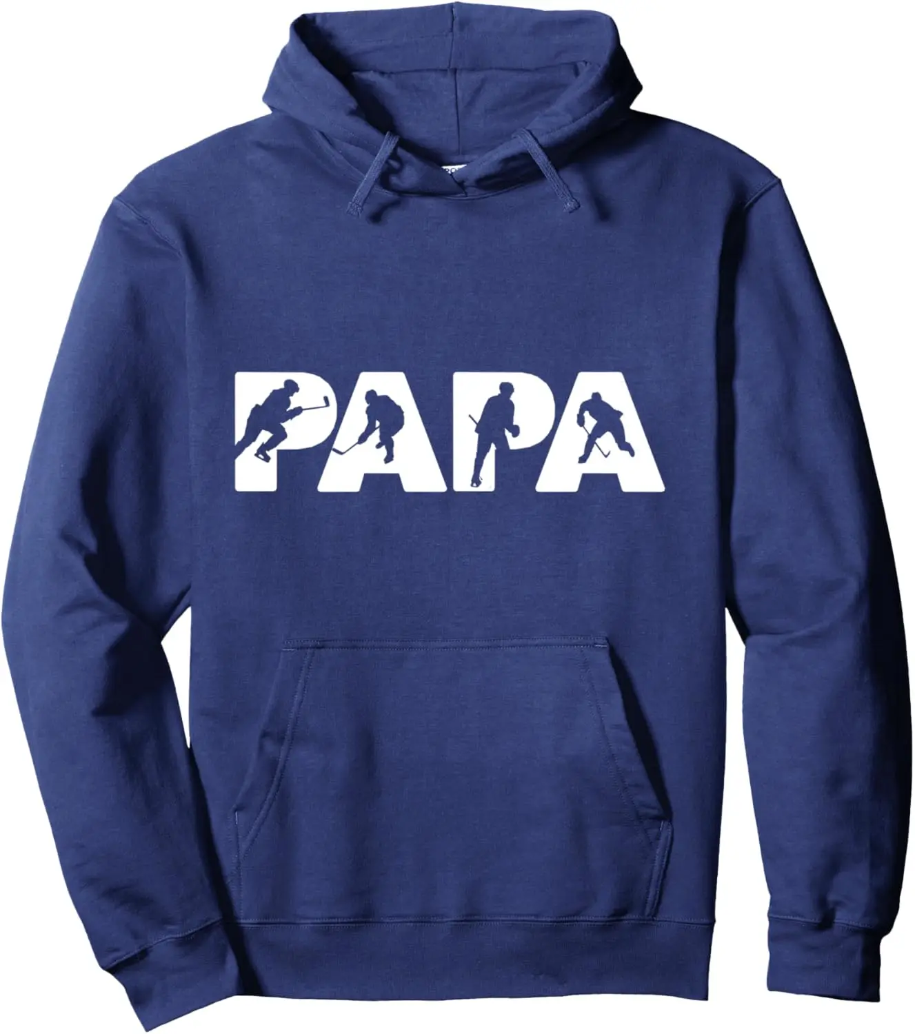 Ice Hockey Dad, Funny Papa Ice Hockey Father Gift Pullover Hoodie Unisex Autumn Streetwear Tops Women Men Clothing