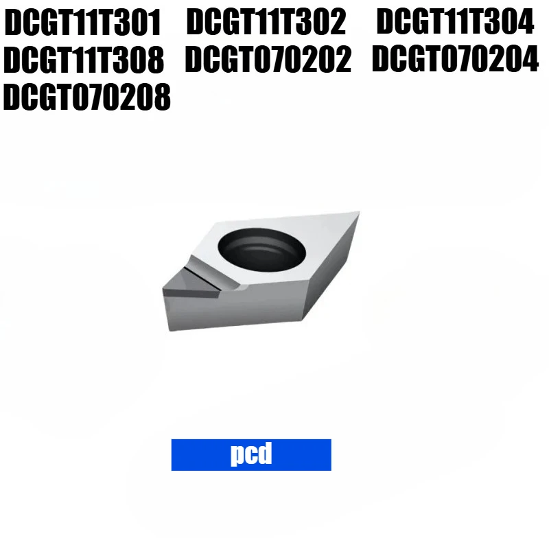 

Инструмент для токарной обработки одного кристалла PCD DCGT11T301/02/04/08 Алмазный резак высокой твердости для меди и алюминия