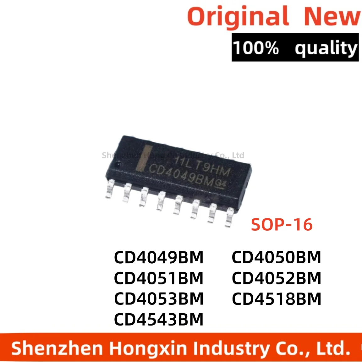 10 piezas de chip IC de búfer de seis fases CD4049 4050 4051 4052 4518 4543 4053BM96 SOP-16
