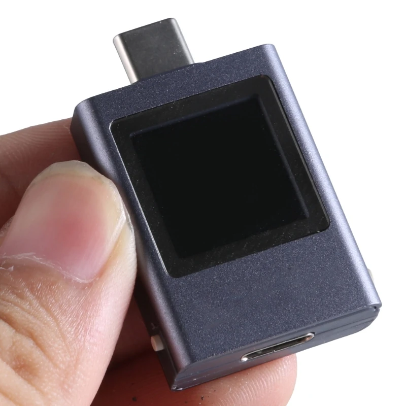 Medidor energia usb c, testador usb c, multímetro 0-50v 0-6a, tensão, capacidade corrente, testador digital energia