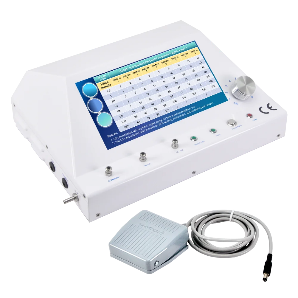 Desktop Foot Pedal Control dental ozone therapy equipment spa bagging generator ozone hair machine