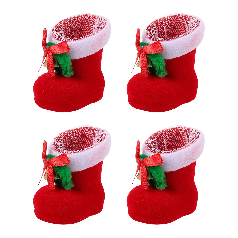 

4 Pcs Christmas Candy Boots Decor for Pendant Hanging Sweets Decorations