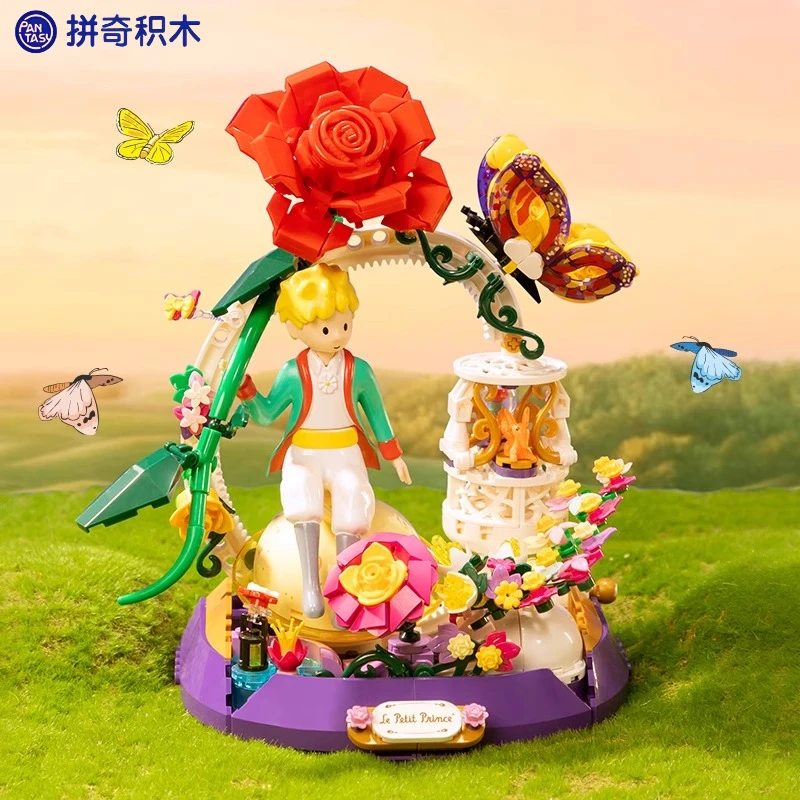 Pantasy-Bausteine: Die Star Journey des kleinen Prinzen, kleine Partikel, für Kinder, Bauspielzeug, Stern, Garten, Modell, Ornament, Geschenk