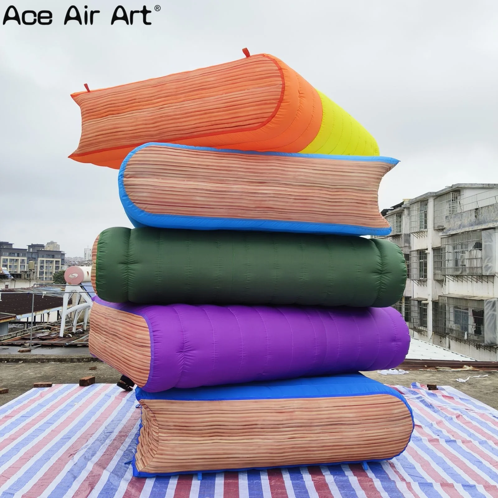 Aufblasbares Buchmodell für Messe/Werbung/Dekoration, riesige aufblasbare Bücher für pädagogische Kampagnete