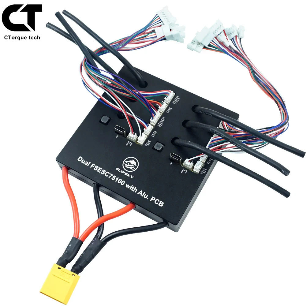 

Flipsky Dual 75100 With Aluminum PCB Based on VESC For Electric Skateboard / Electric Scooter / Ebike Speed Controller CTorque