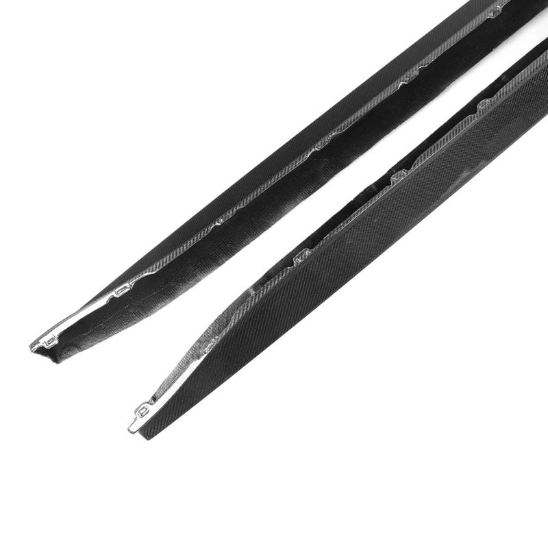STLFReal ألياف الكربون ثلاثية الأبعاد نمط الوفير التنانير الجانبية لسيارات BMW M3 G80 4-Door 2021 + G80 التنانير الجانبية #5