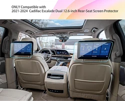 2PCS PET film For Cadillac Escalade 2021 2022 2023 12.6-inch Rear-Seat Media Touch-Screens Protector car interior Accessories