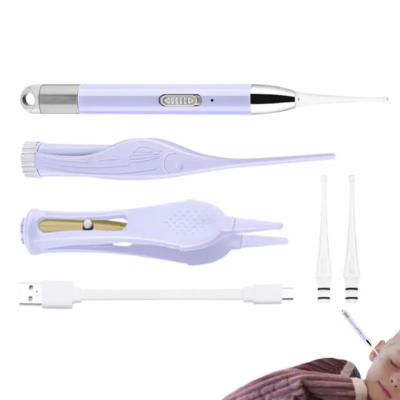 

Earwax Cleaner Tool Rechargeable Ear Wax Spoon Picker With Light Visible Earwax Digger For Ear Wax Removal Suitable For Kids