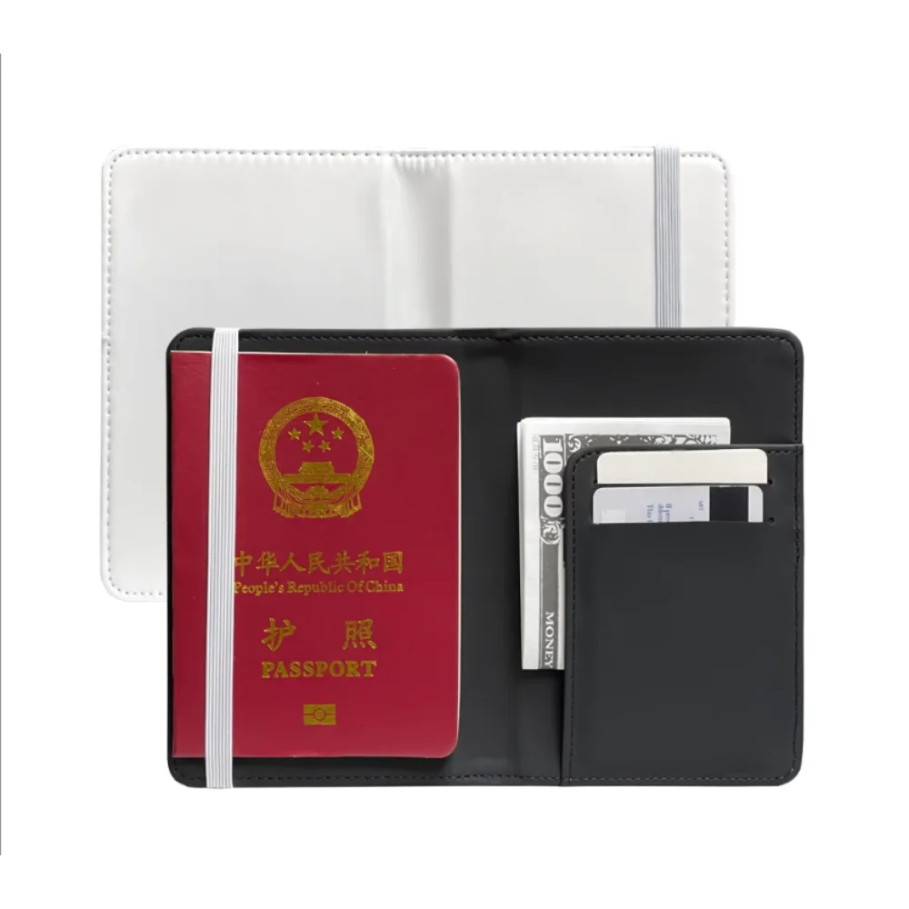 

10 Pack PU Leather Business Card Holders Multi-Function ID Wallet Case for Travel Sublimation Blank Passport ID Card Holder