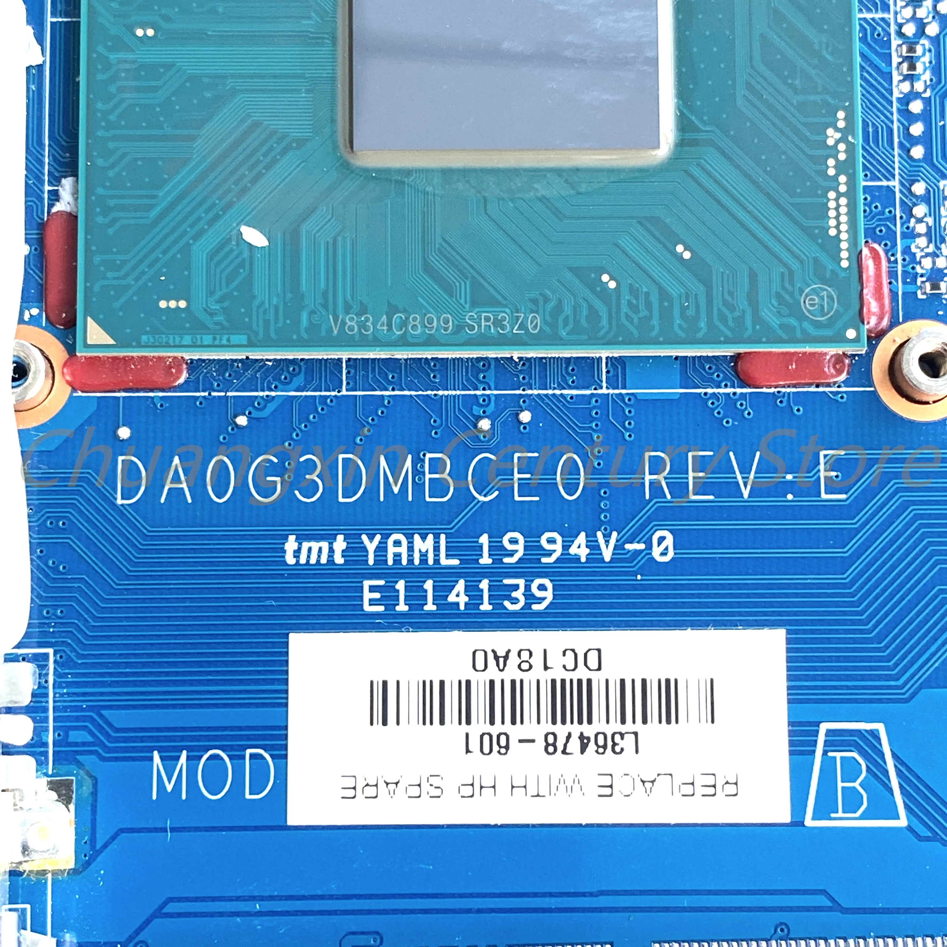 Motherboard DA0G3DMBCE0/DA0G3DMBCD0 cocok untuk laptop HP OMEN 15-DC yang dilengkapi dengan CPU I5 I7-8TH GPU: GTX1060 3G/6G