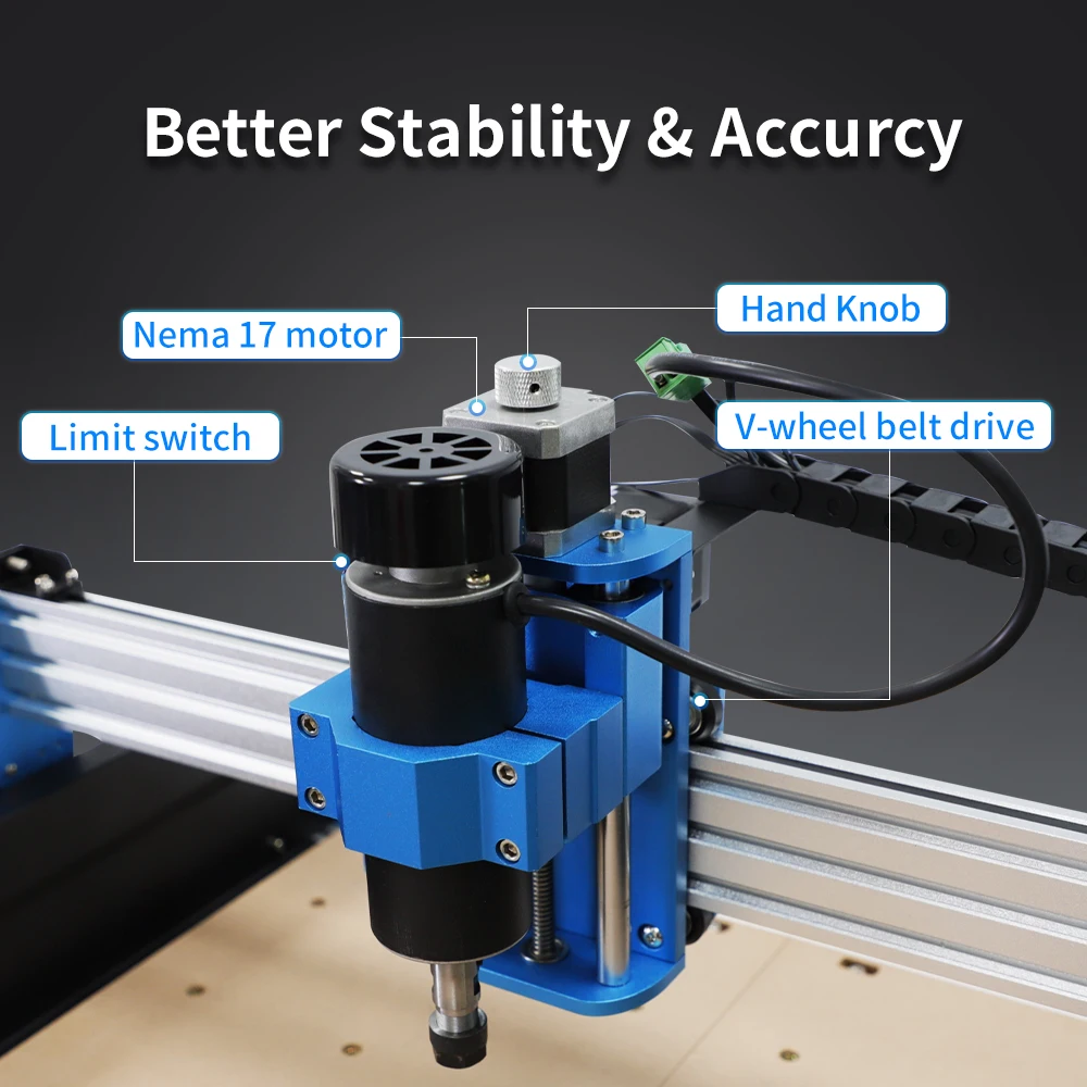 Newest 4040 Max CNC Router with 500W spindle 40W laser & Trimmer Router are available