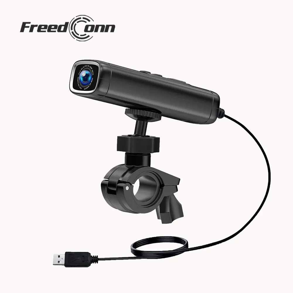 Freedconn Motorycycle Camera DVR 2K 1440P Video Recorder Wifi App Waterproof Loopcycle WDR Night Vision Motor Driving